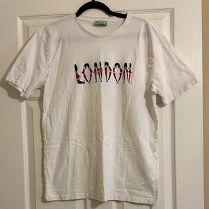 London Graphic Beefeaters White Organic Tee Shirt